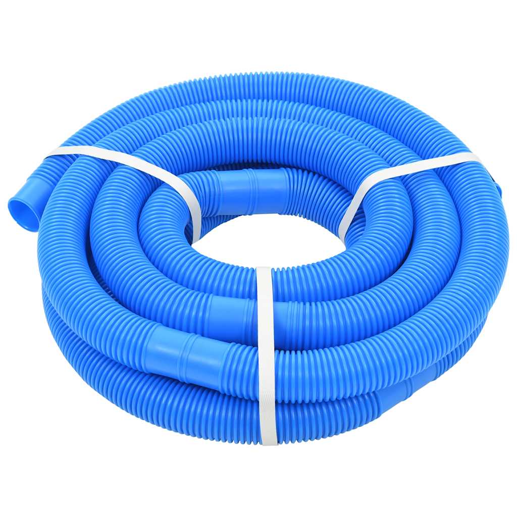 poolslange med klemmer 38 mm 6 m blå