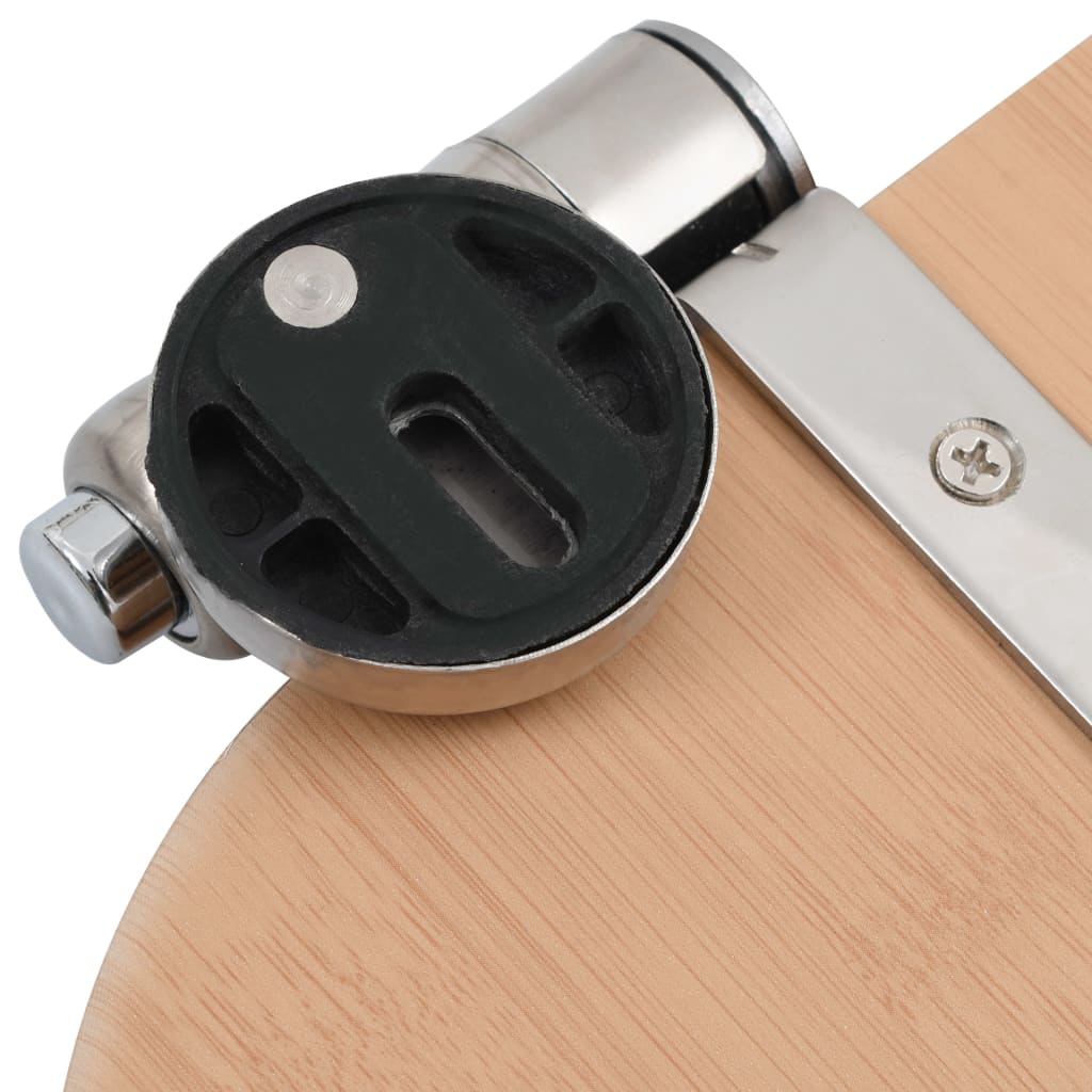 toiletsæde med soft close-låg MDF bambusdesign