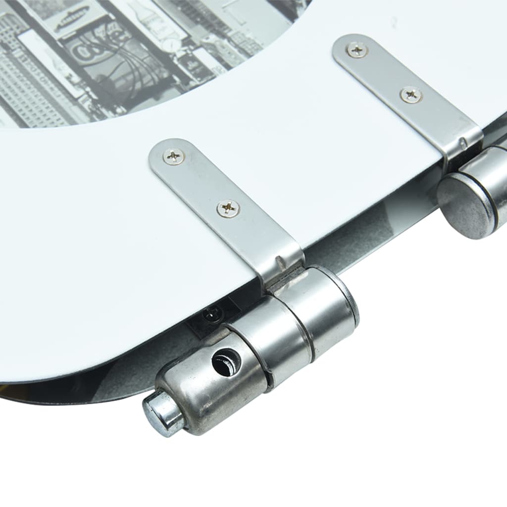 toiletsæde med soft close-låg MDF New York-design