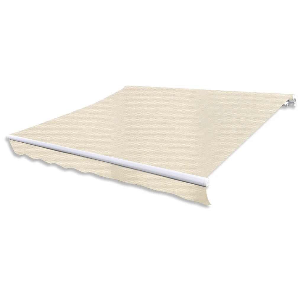 foldemarkise manuel betjening 300 cm cremefarvet