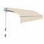 foldemarkise manuel betjening 300 cm cremefarvet