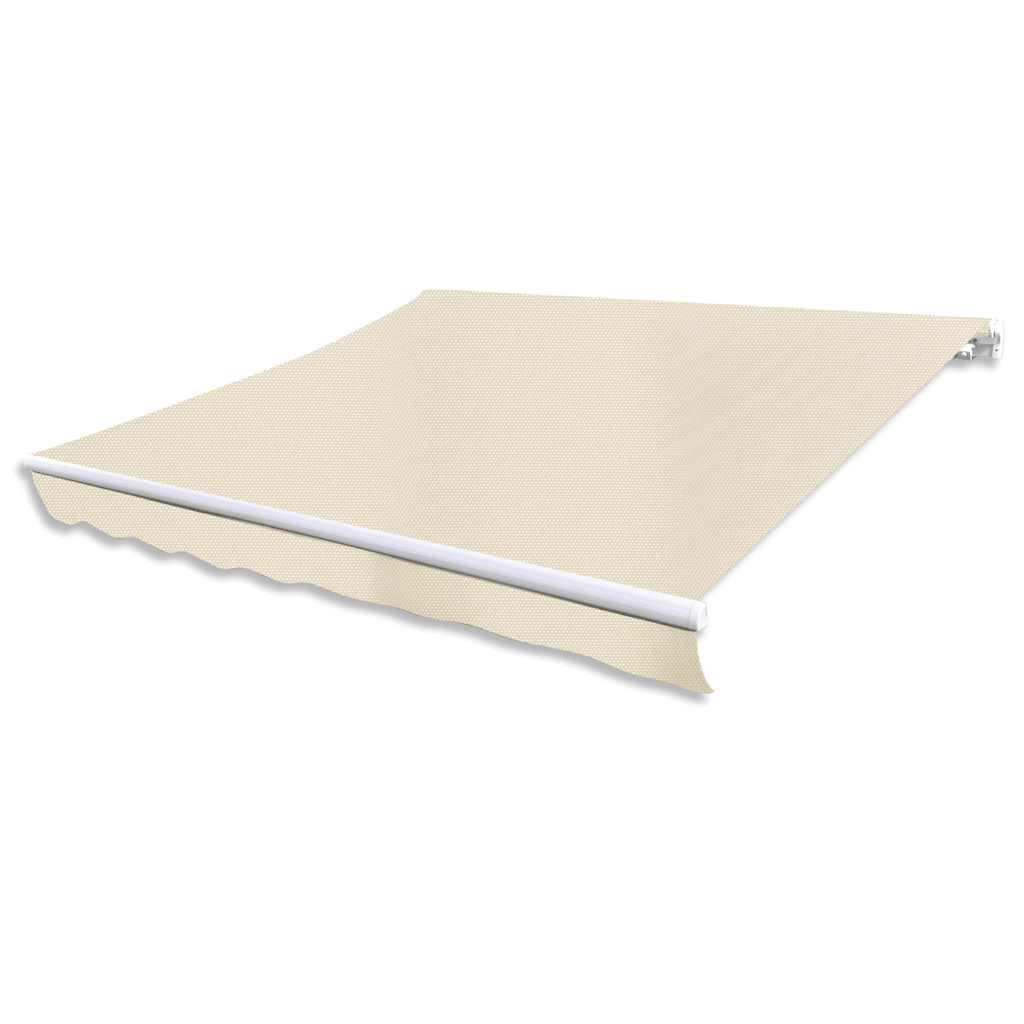 foldemarkise motoriseret 400 cm cremefarvet
