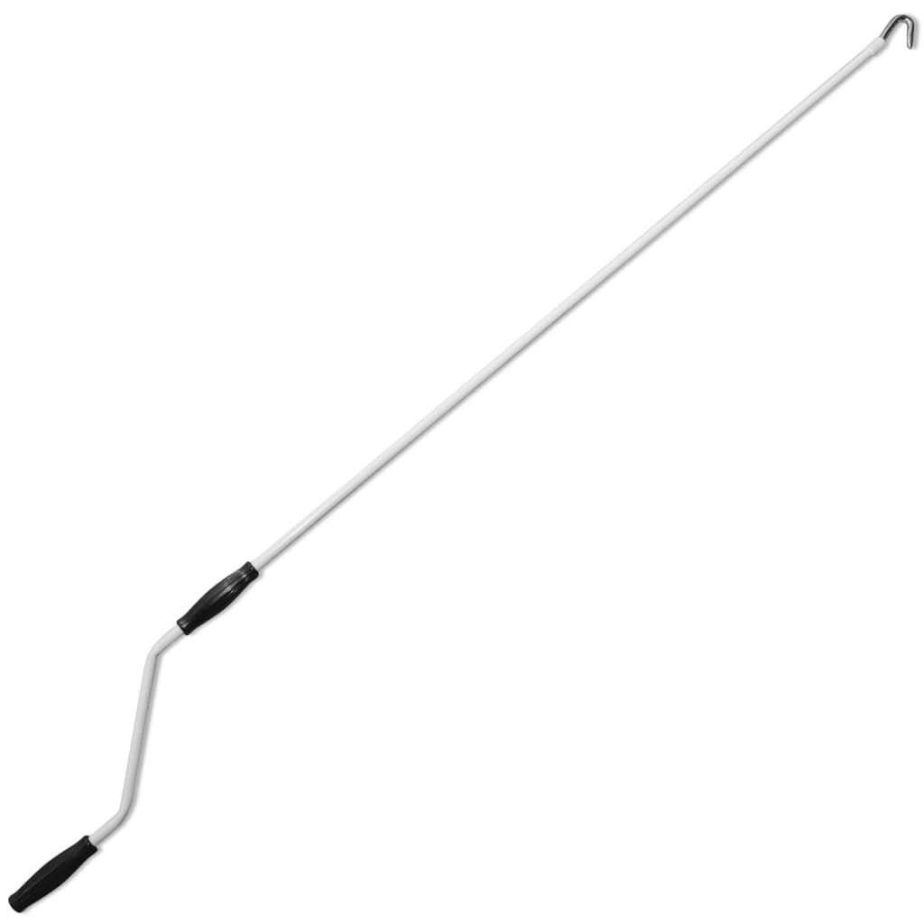 foldemarkise manuel betjening 500 cm blå/hvid