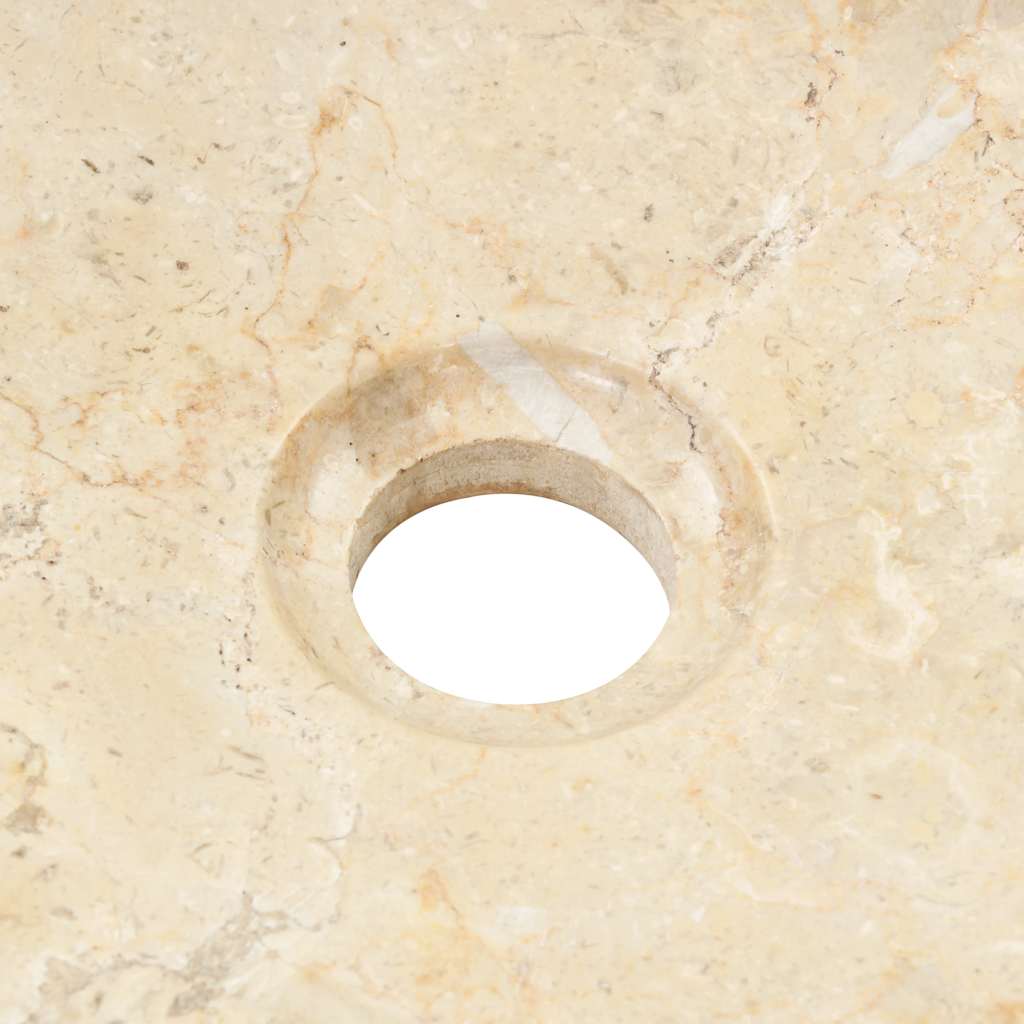 håndvask 40x12 cm marmor cremefarvet