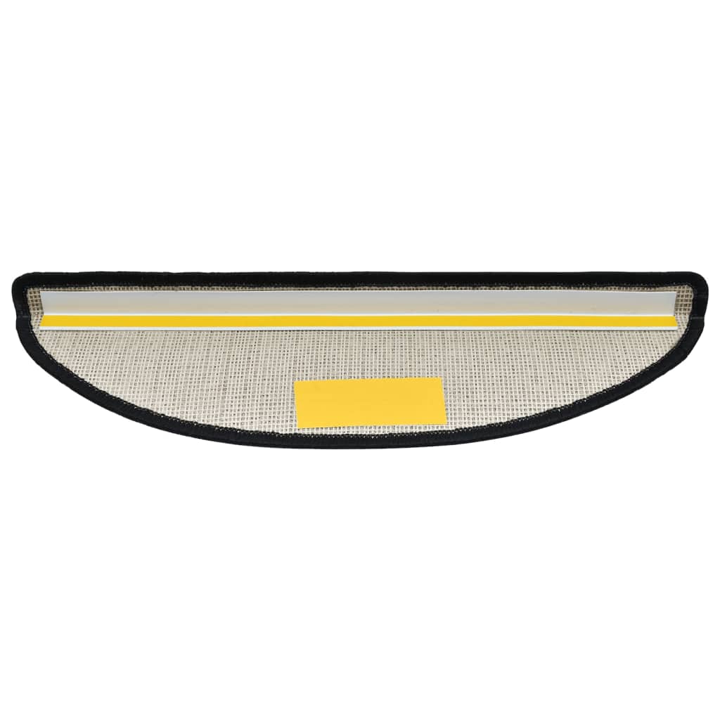 trappemåtter 15 stk. 56x17x3 cm antracit halvrund