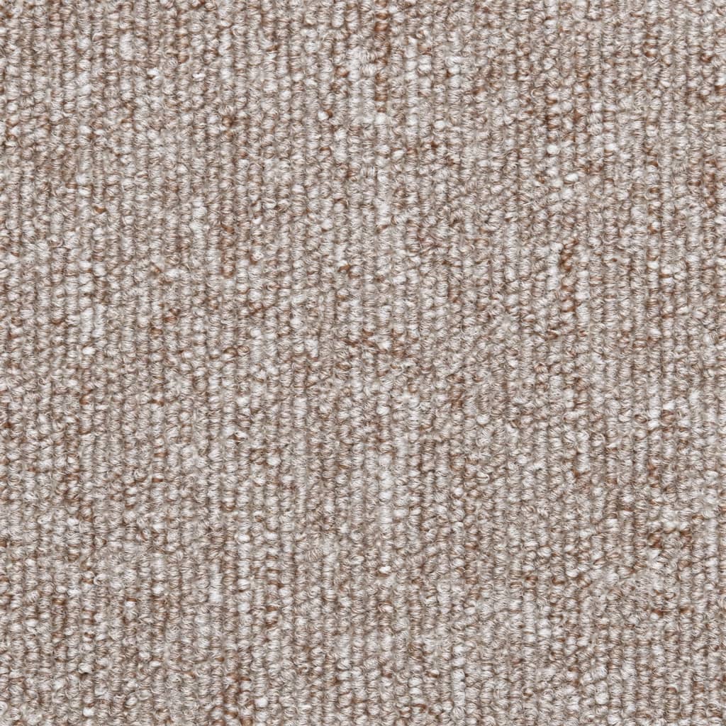 trappemåtter 15 stk. 56x17x3 cm lysebrune halvrunde