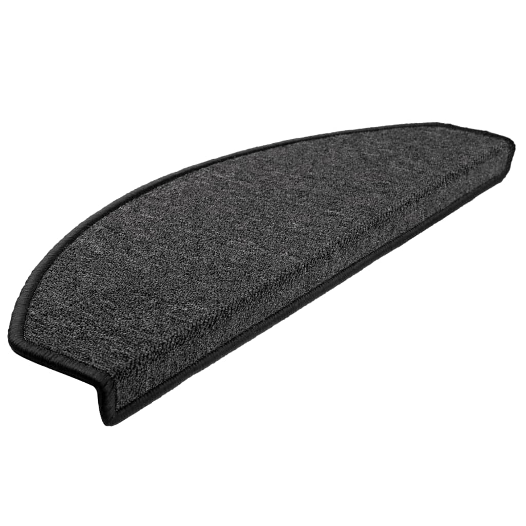 trappemåtter 15 stk. 65x24x4 cm antracit halvrund store