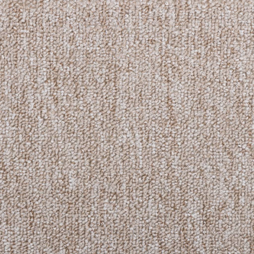 trappemåtter 15 stk. 65x24x4 cm lysebrune halvrunde store