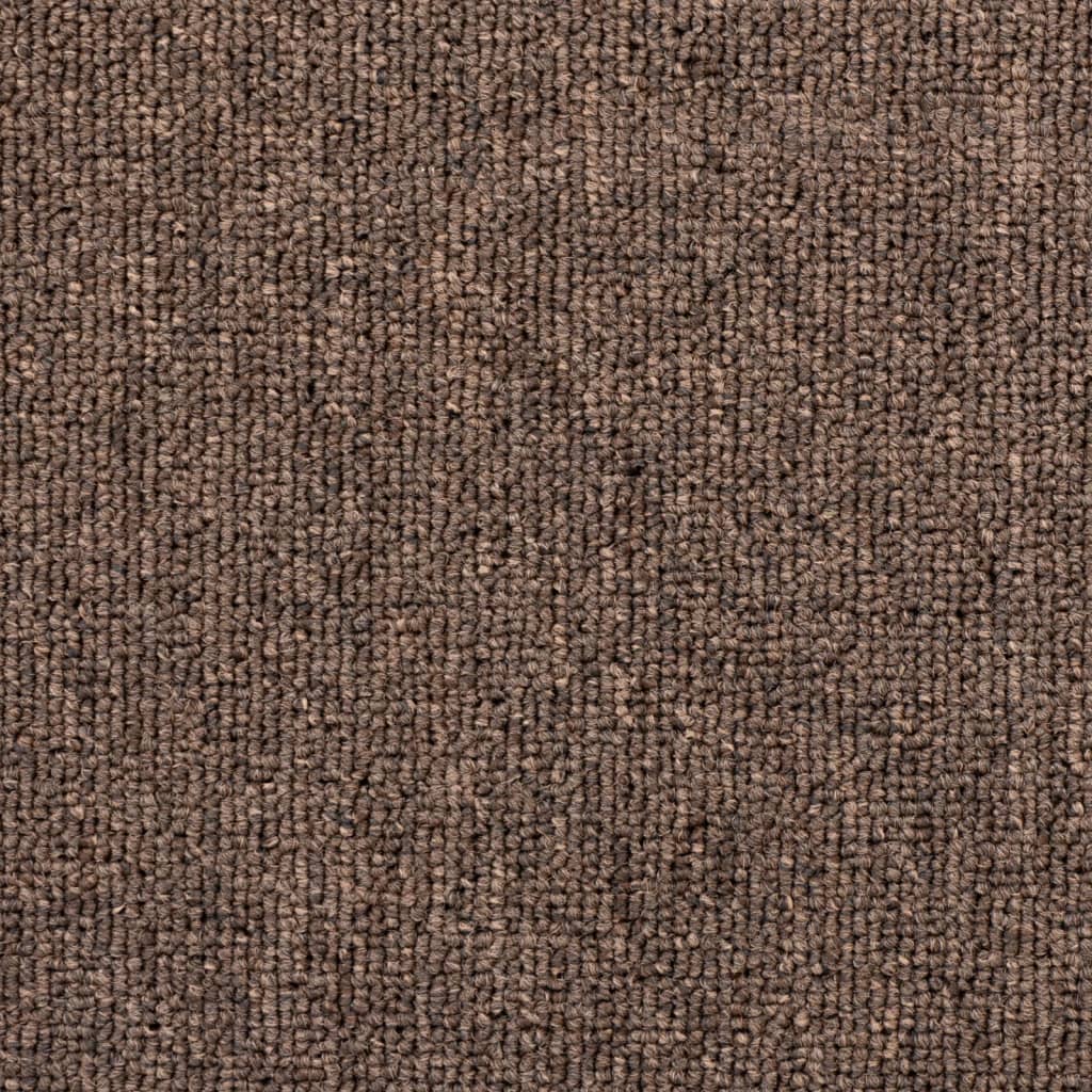 trappemåtter 15 stk. 65 x 24 x 4 cm kaffebrune halvrund store