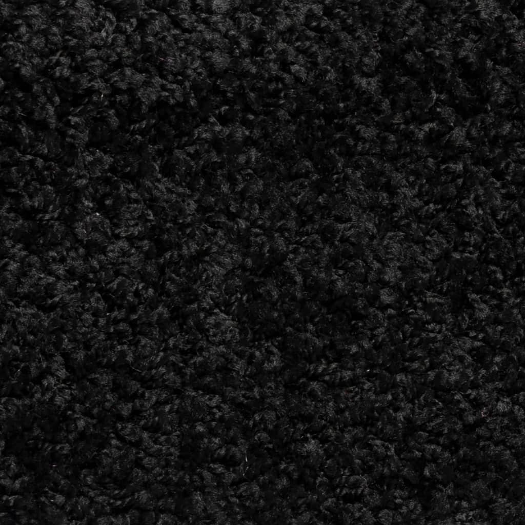 trappemåtter 15 stk. 56x17x3 cm sorte halvrunde