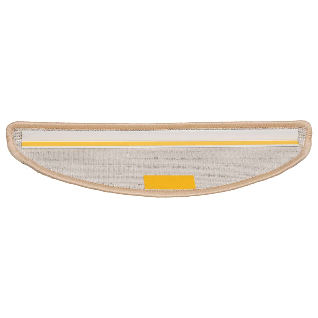 trappemåtter 15 stk. 56x17x3 cm cremefarvede halvrund