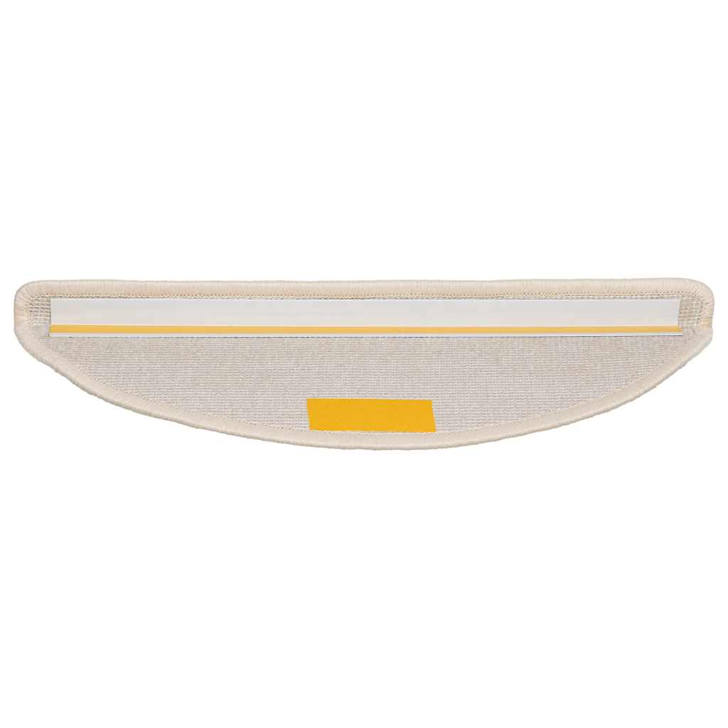 trappemåtter 15 stk. 56x17x3 cm hvide halvrunde