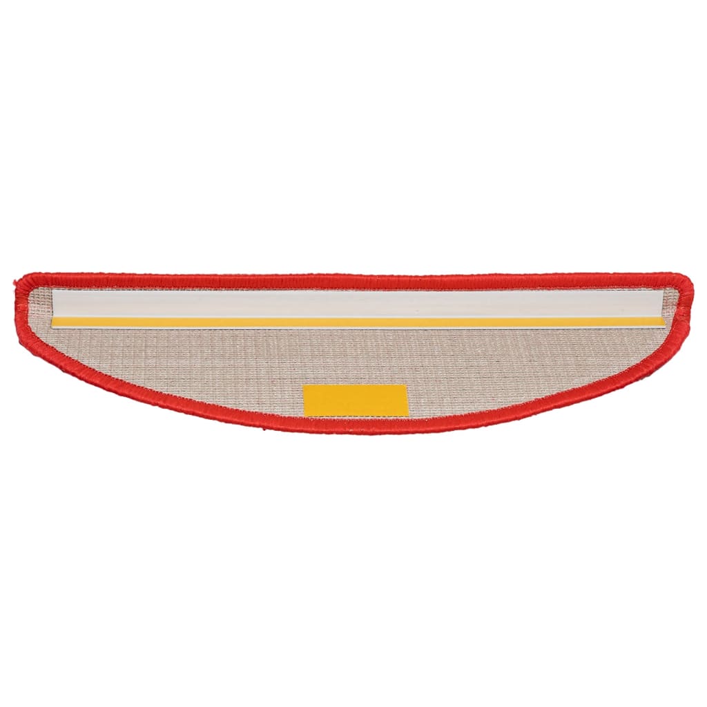 trappemåtter 15 stk. 56x17x3 cm røde halvrunde
