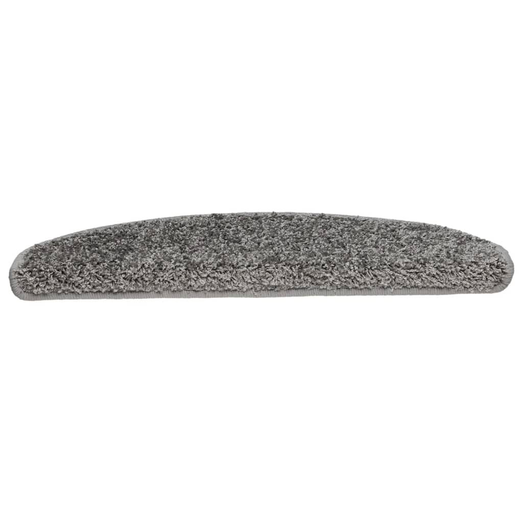 trappemåtter 15 stk. 65x21x4 cm grå halvrunde store