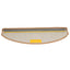 trappemåtter 15 stk. 65x21x4 cm beige halvrunde store