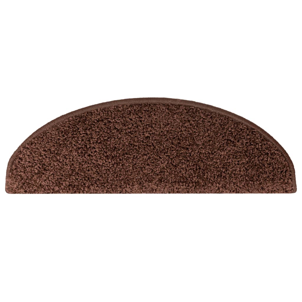 trappemåtter 15 stk. 65x21x4 cm brune halvrund store