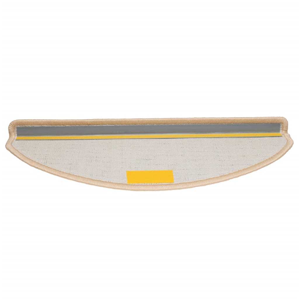 trappemåtter 15 stk. 65x21x4 cm cremefarvede halvrund store