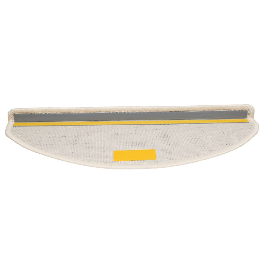 trappemåtter 15 stk. 65x21x4 cm hvide halvrunde store