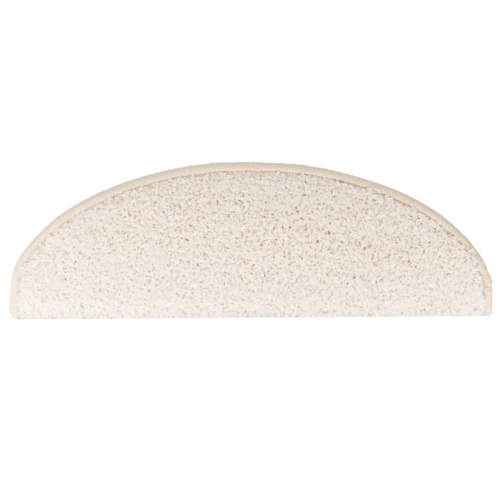 trappemåtter 15 stk. 65x21x4 cm hvide halvrunde store