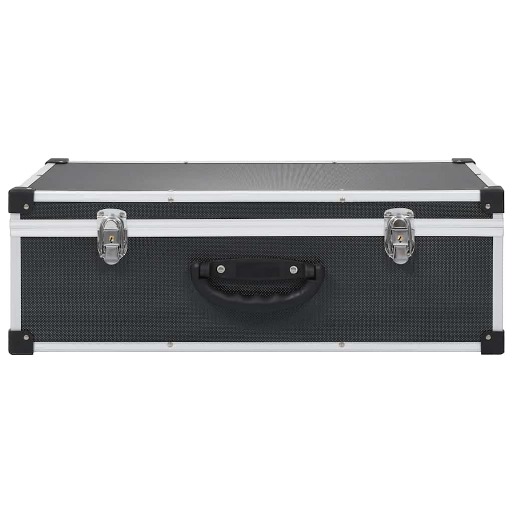 CD-kasse til 80 CD'er aluminium ABS sort