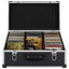 CD-kasse til 60 CD'er aluminium ABS sort