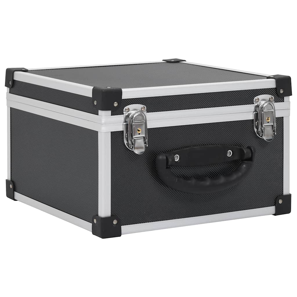 CD-kasse til 40 CD'er aluminium ABS sort