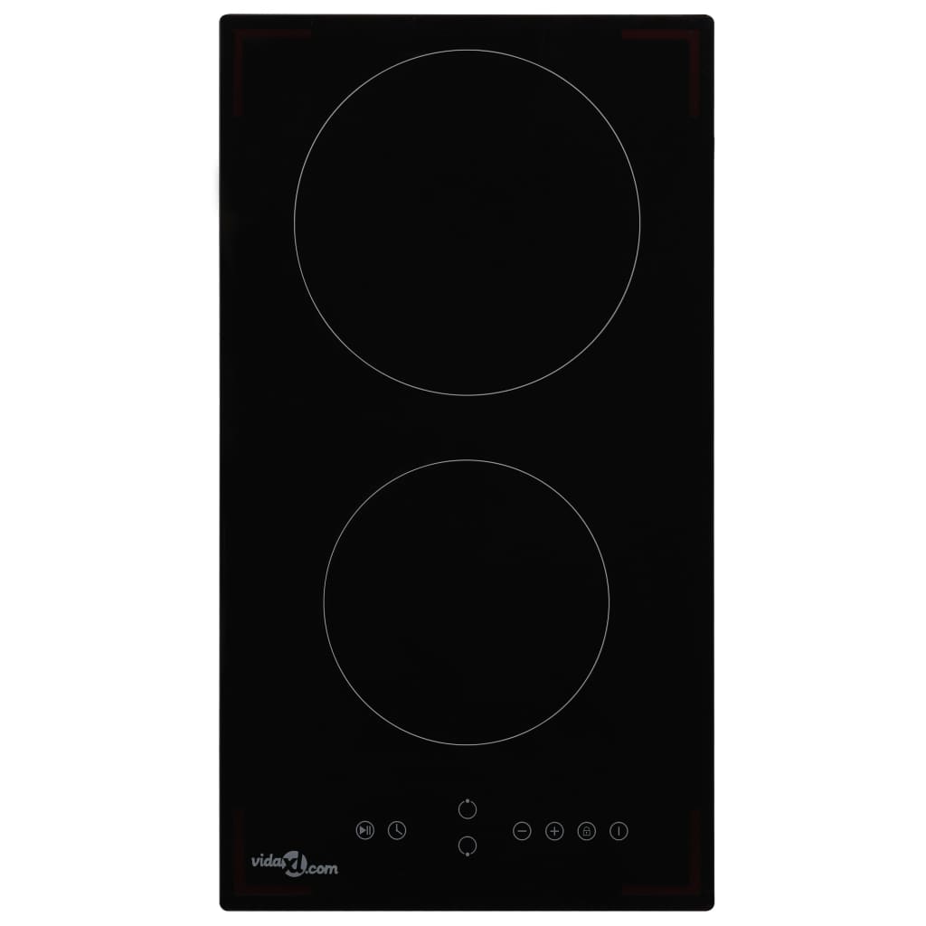 keramisk kogeplade med 2 brændere Touch Control 3000 W