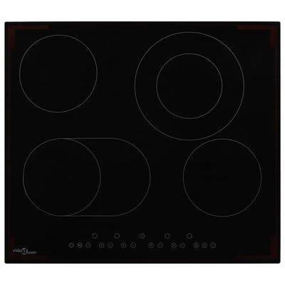 keramisk kogeplade med 4 varmezoner touch-panel 6600 W