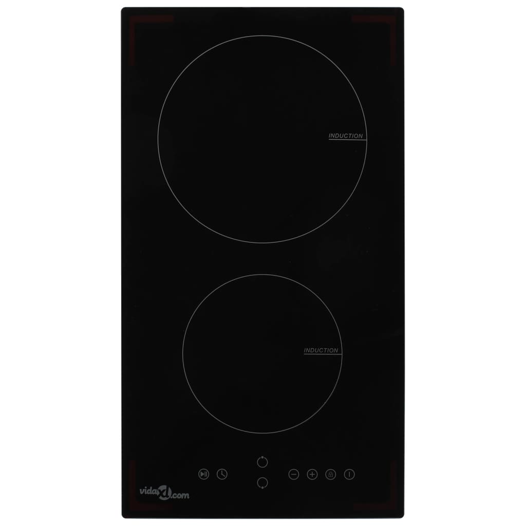 induktionskogeplade med 2 brændere Touch Control glas 3500 W