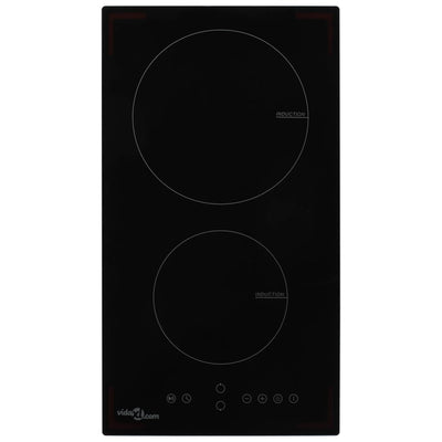 induktionskogeplade med 2 brændere Touch Control glas 3500 W