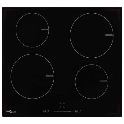 induktionskogeplade med 4 brændere Touch Control glas 7000 W