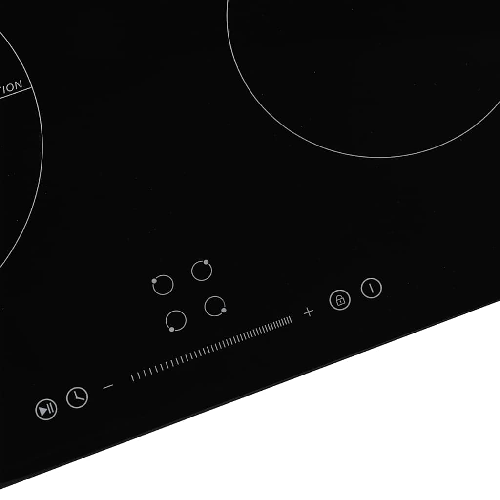 induktionskogeplade med 4 brændere Touch Control glas 7000 W