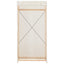 klædeskab 79 x 40 x 170 cm stof hvid