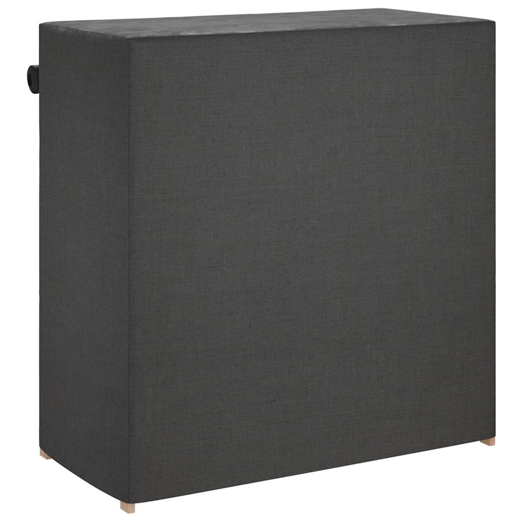 skoskab med overtræk 79 x 40 x 80 cm stof grå