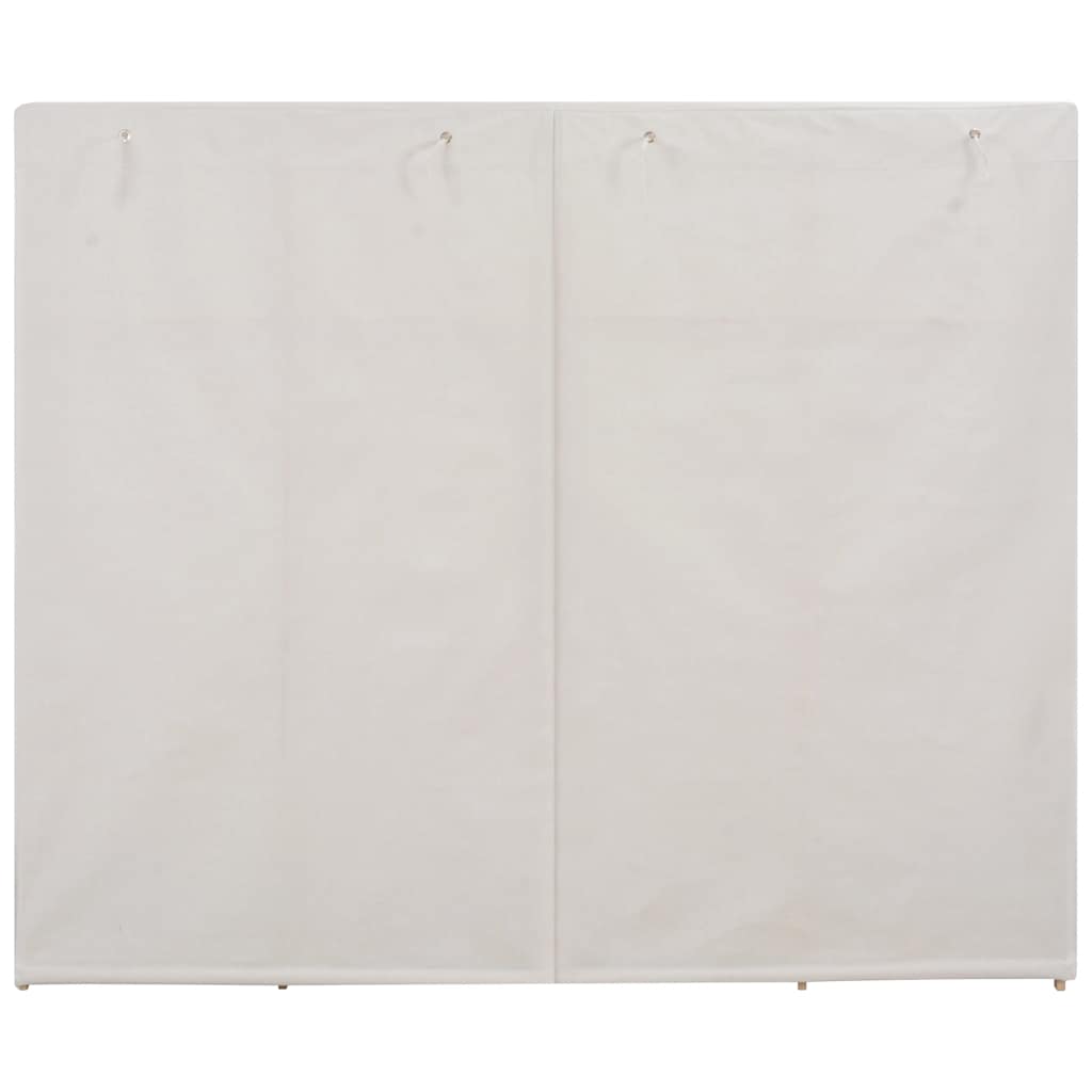 klædeskab 200 x 40 x 170 cm stof hvid