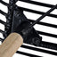 spisebordsstole 6 stk. naturligt rattan sort