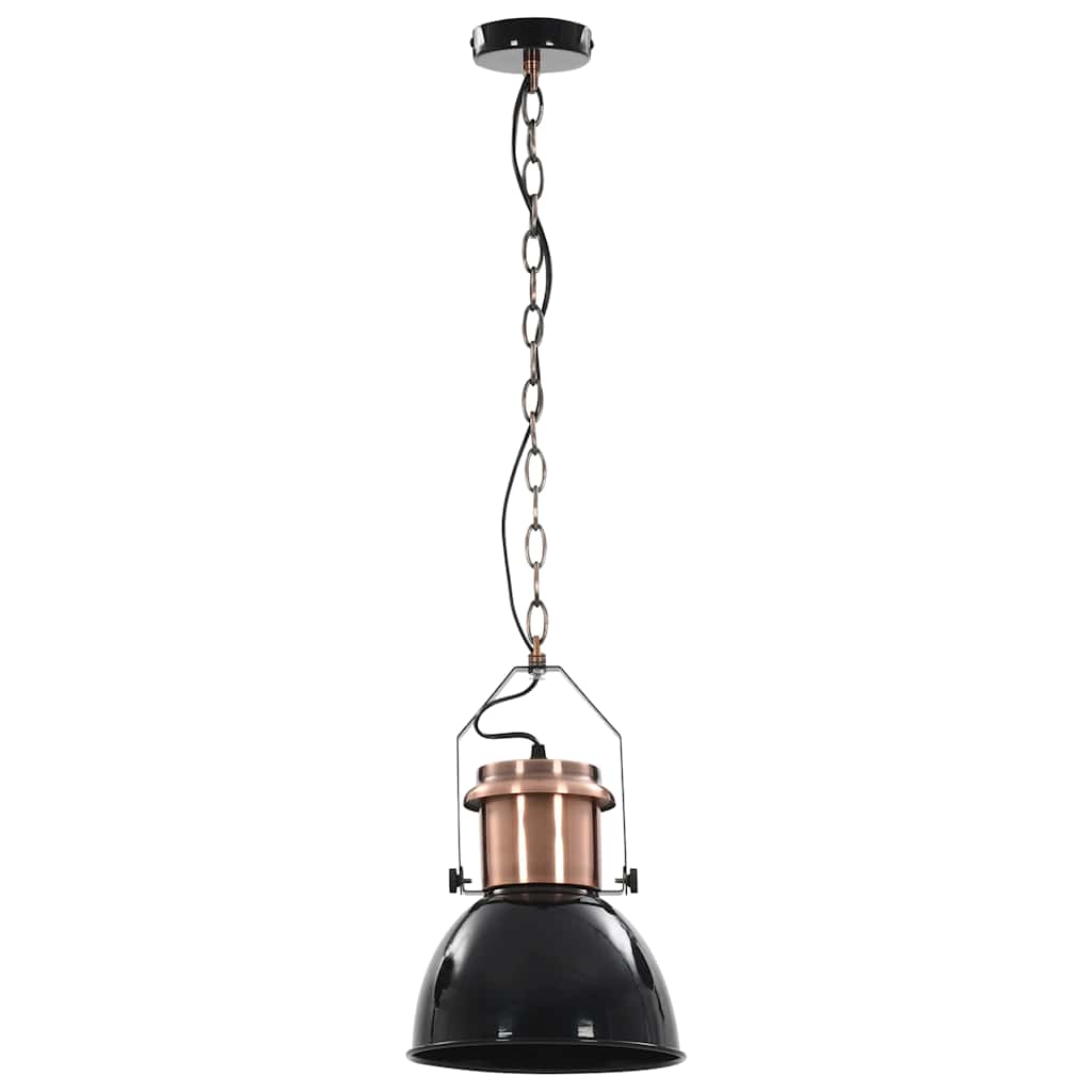 loftslampe 2 stk. rund E27 sort