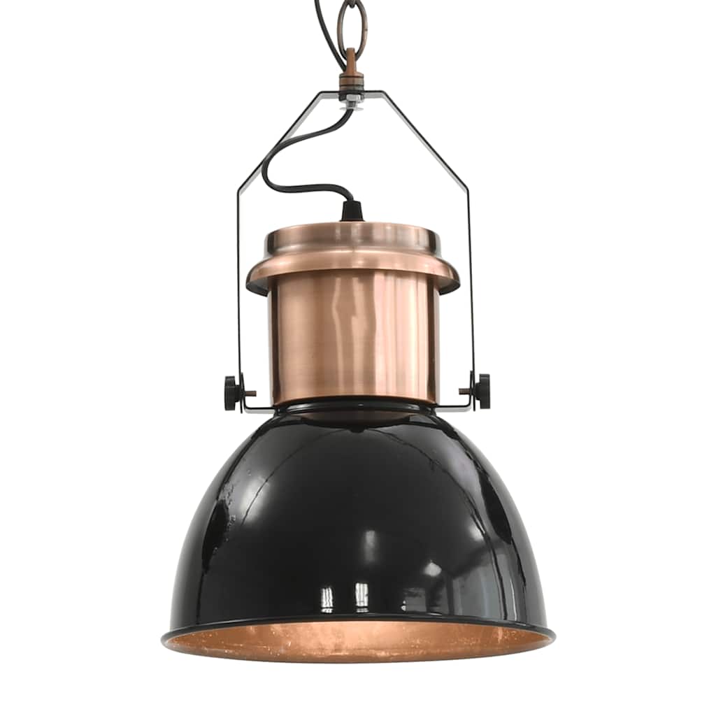 loftslampe 2 stk. rund E27 sort