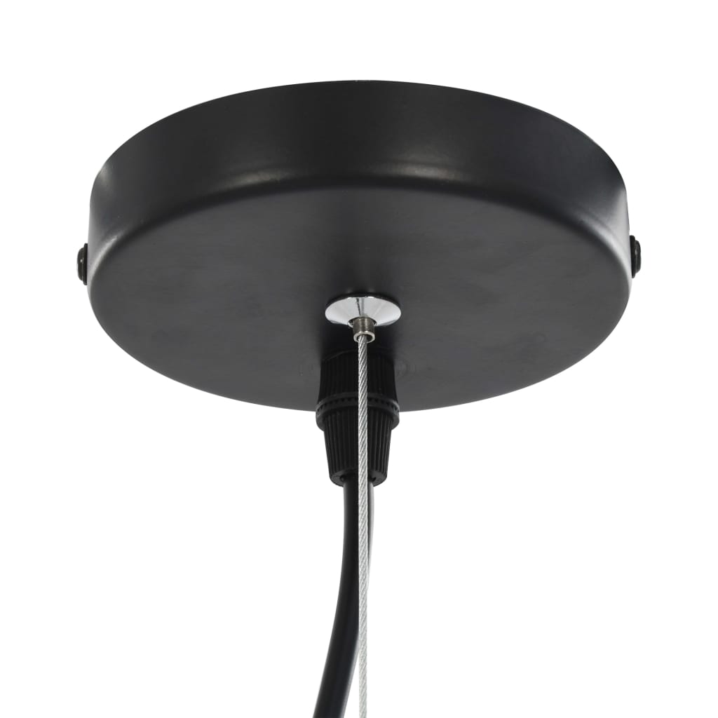 loftslamper 2 stk. halvkugle 50 cm E27 sort og guldfarvet