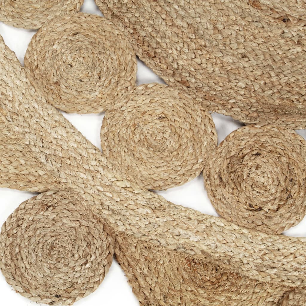 håndlavet gulvtæppe 150 cm flettet jute