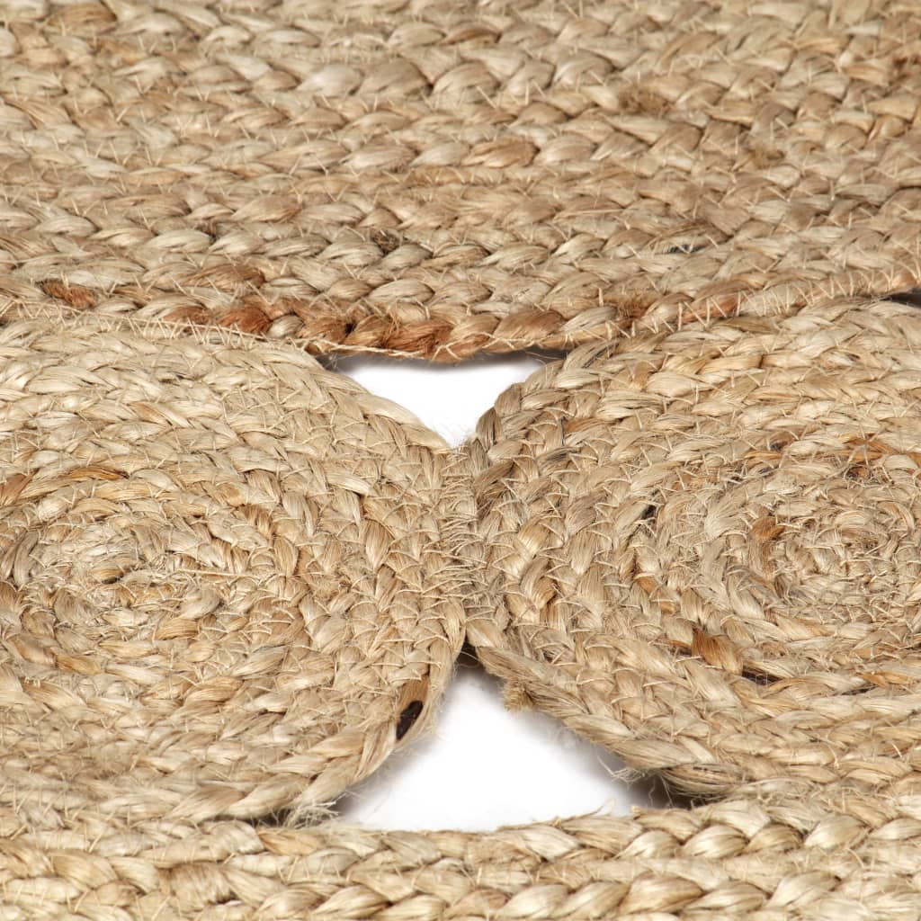 håndlavet gulvtæppe 150 cm flettet jute