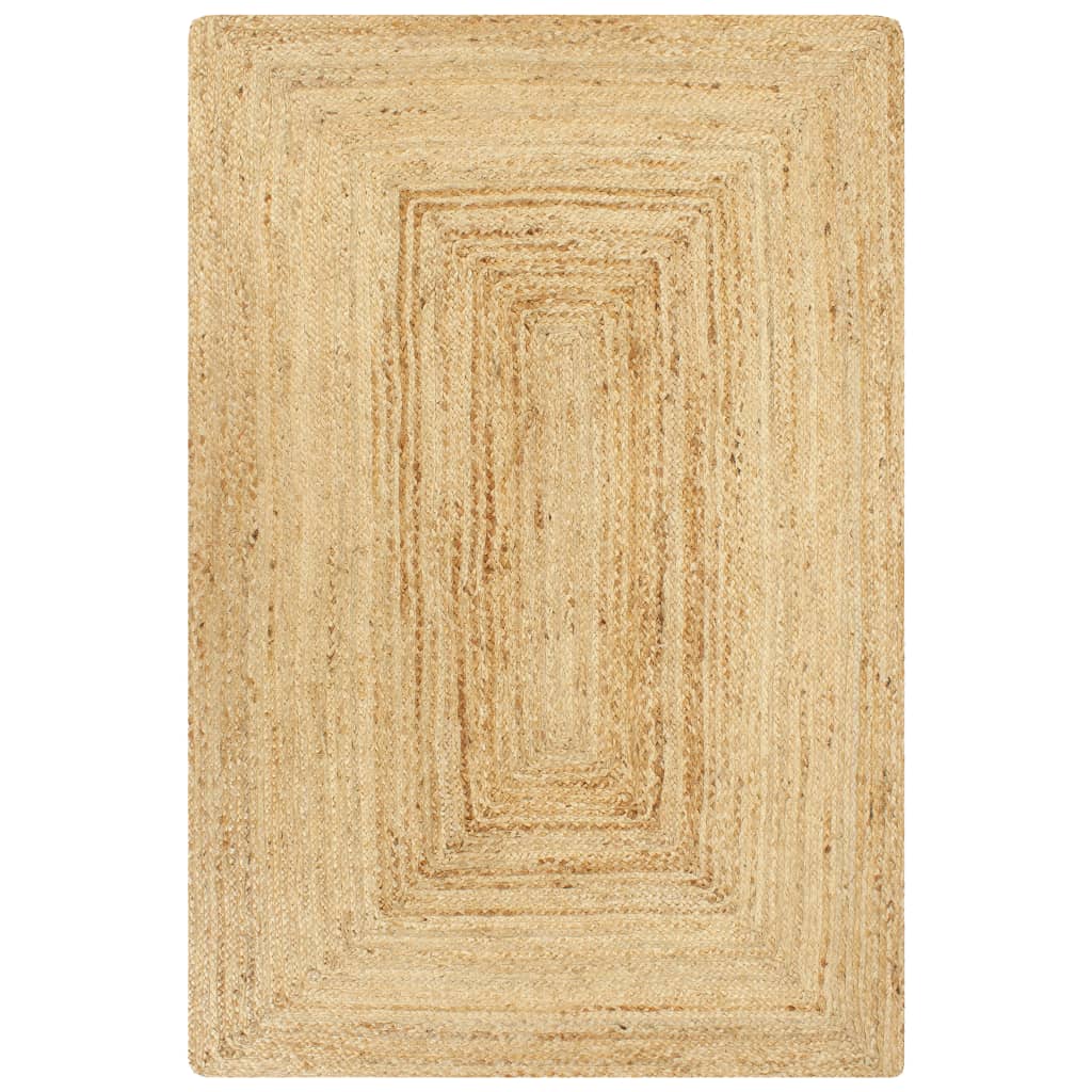 håndlavet tæppe jute 80 x 160 cm naturfarvet