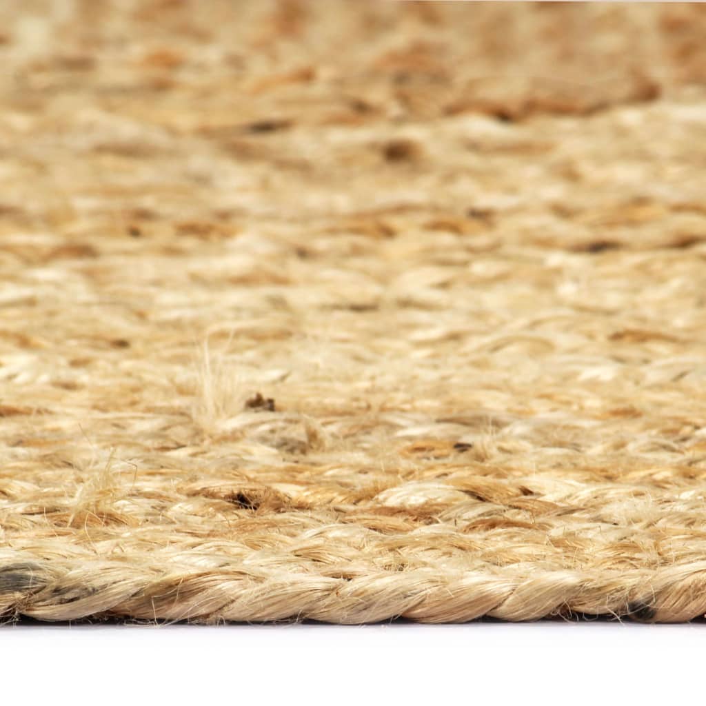 håndlavet tæppe jute 80 x 160 cm naturfarvet
