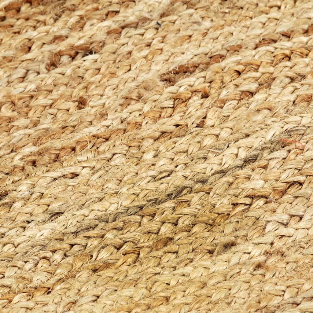 håndlavet tæppe jute 80 x 160 cm naturfarvet