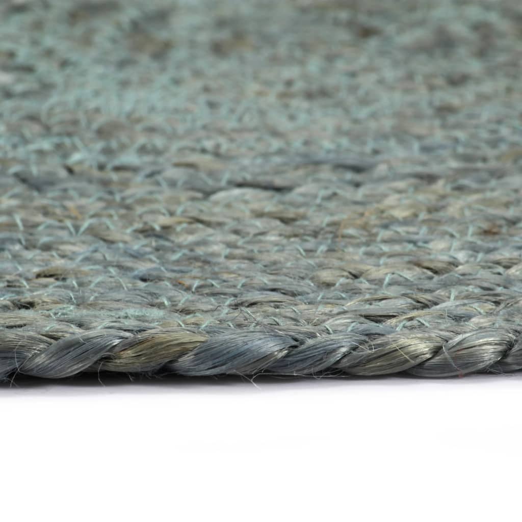 dækkeservietter 6 stk. rund 38 cm jute olivengrøn
