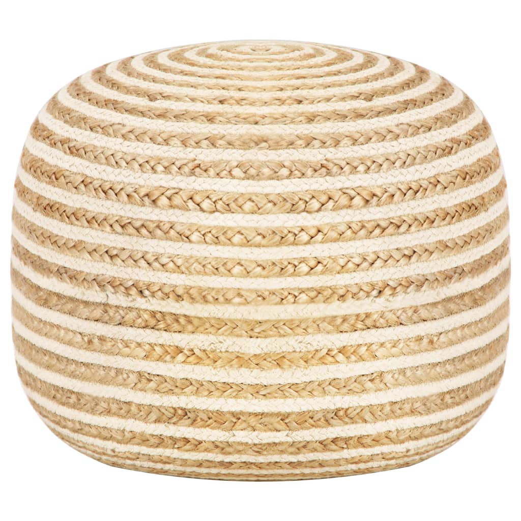 håndlavet puf 45 x 30 jute