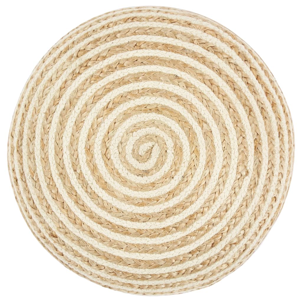 håndlavet puf 45 x 30 jute
