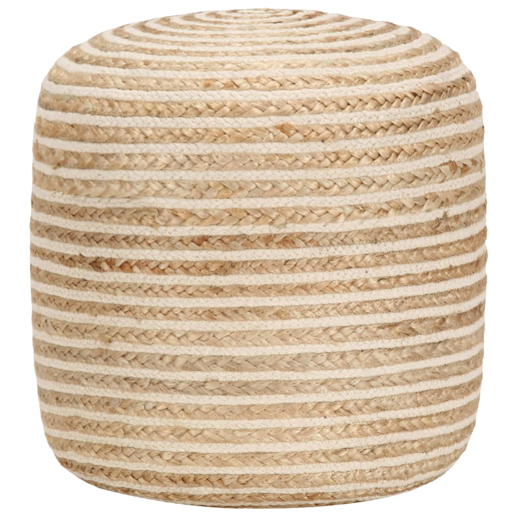 håndlavet puf 40 x 45 jute