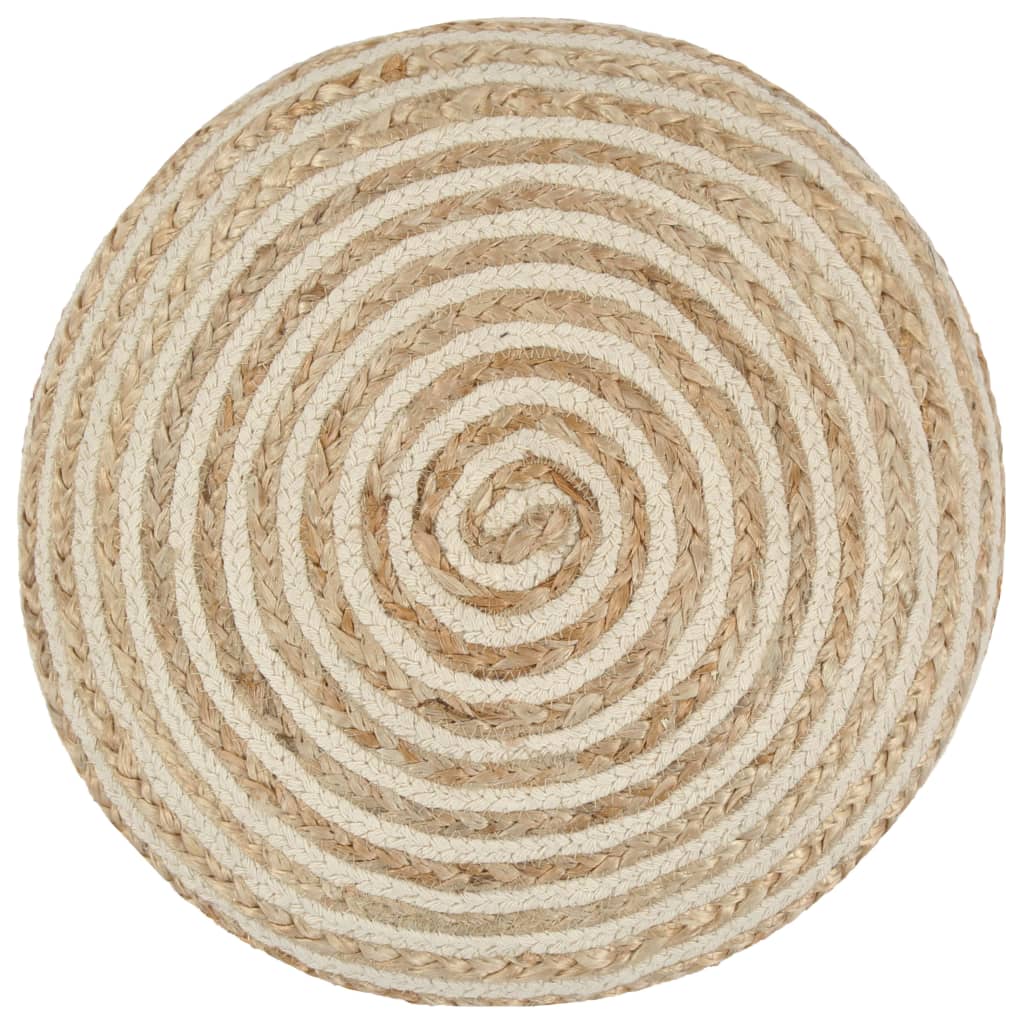 håndlavet puf 40 x 45 jute