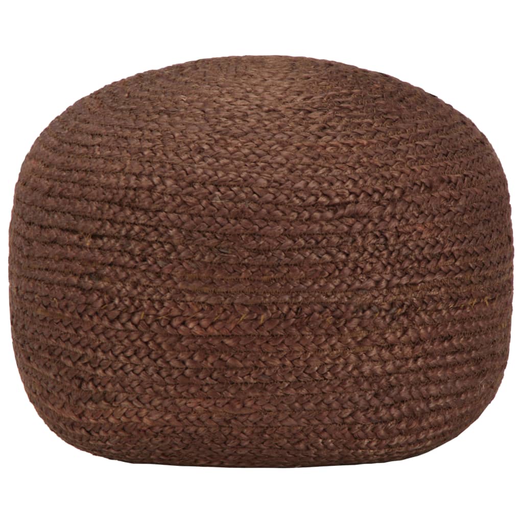 håndlavet puf 40 x 45 jute brun